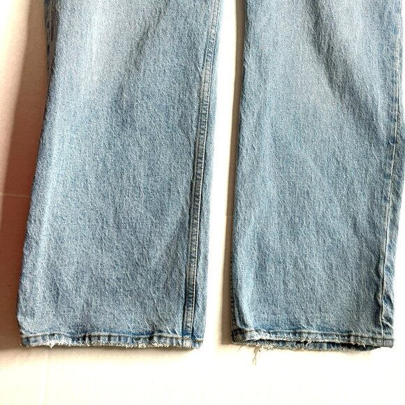 Abercrombie & Fitch The Baggy Womens Jeans 27/4 Lo Rise Pull-On Stretch Distress - Picture 7 of 10